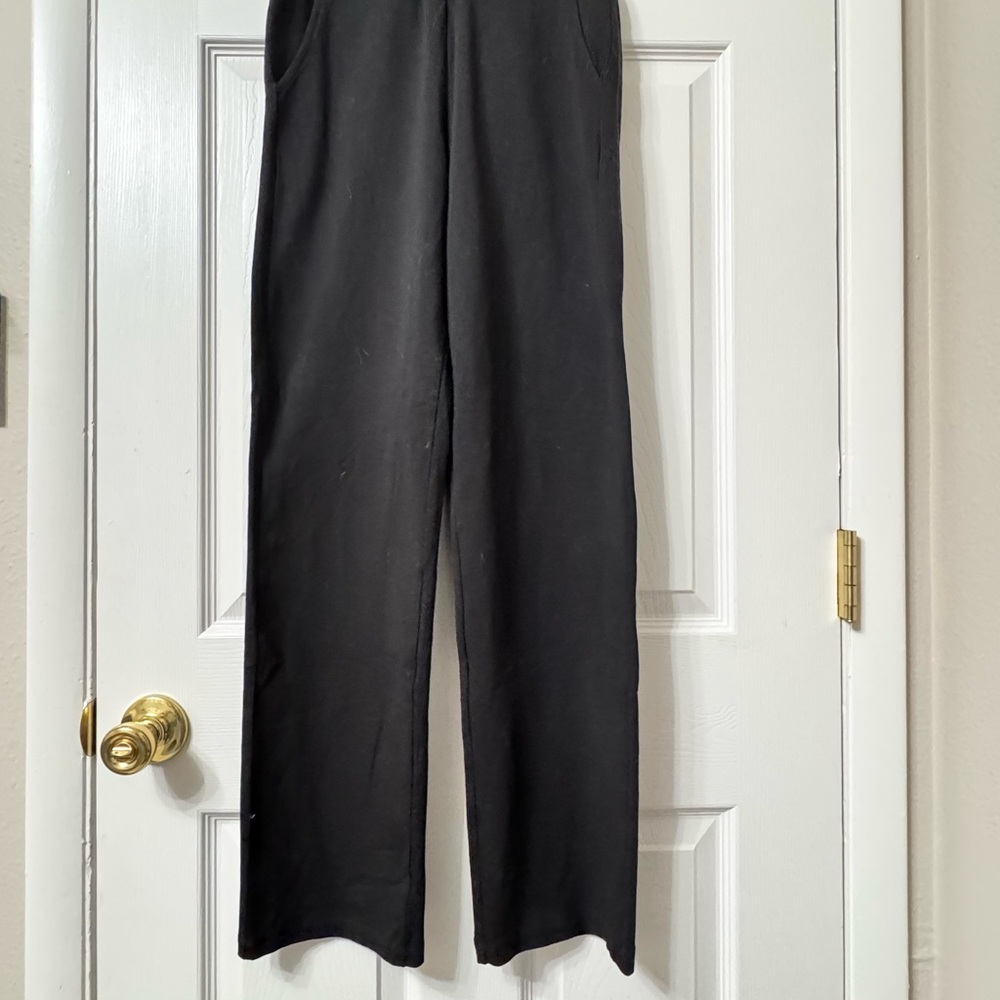 Saint + Sofia Black Wide-Leg Pants Size 2